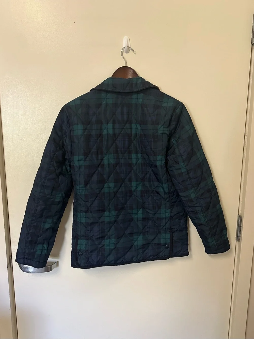 Polo Ralph Lauren Reversible Plaid Water-Repellent Jacket Quilted Size L 14-16